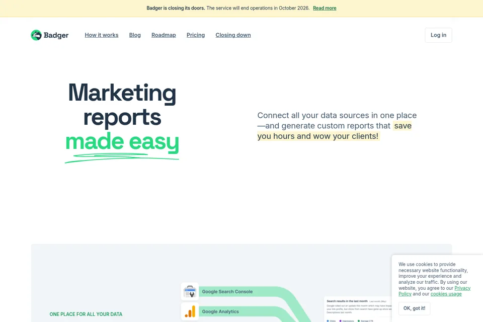 Landing page preview