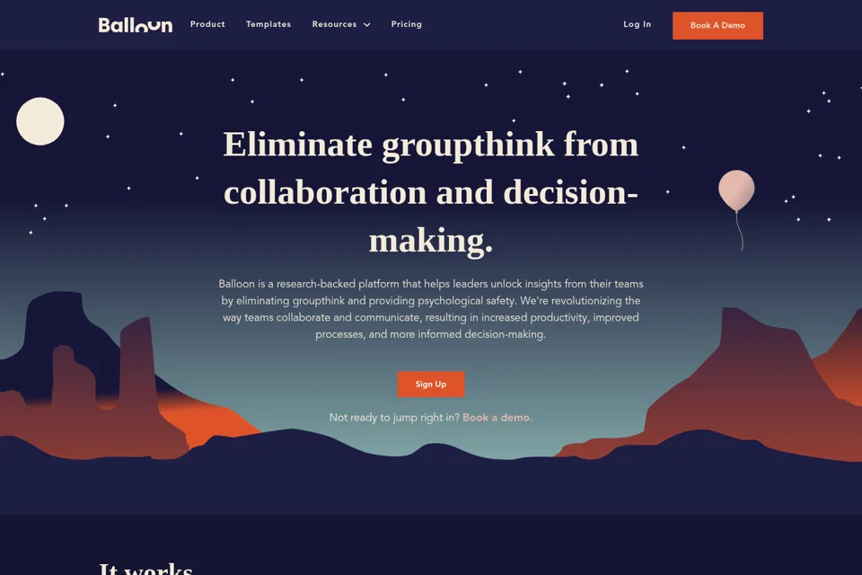 Landing page preview