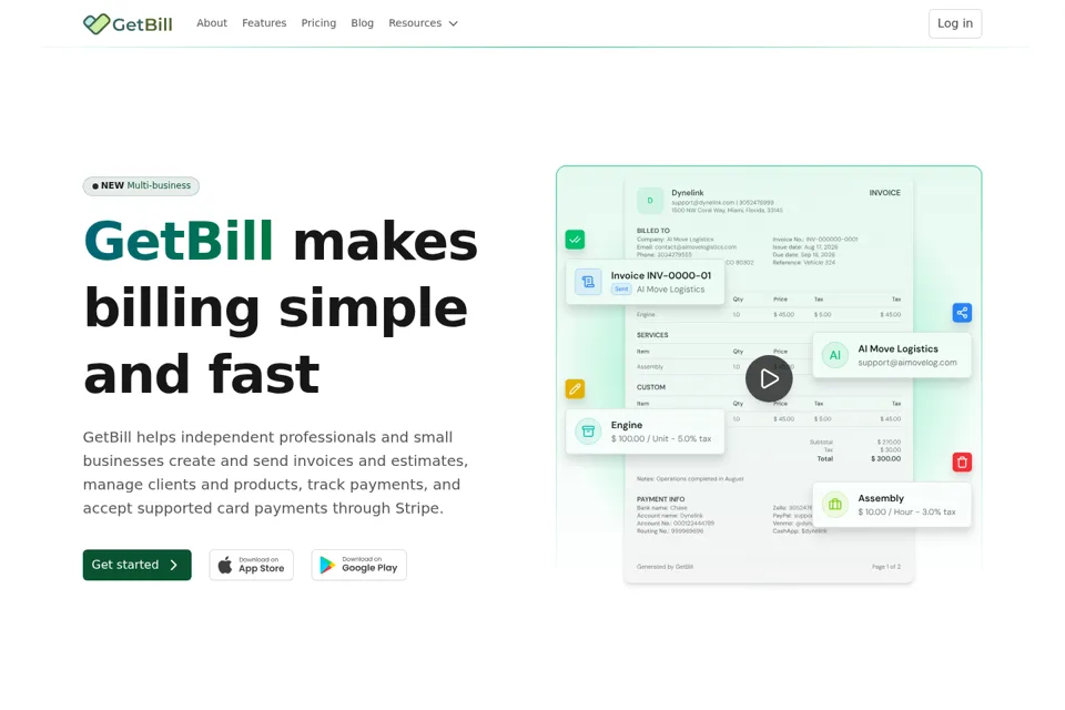 Landing page preview