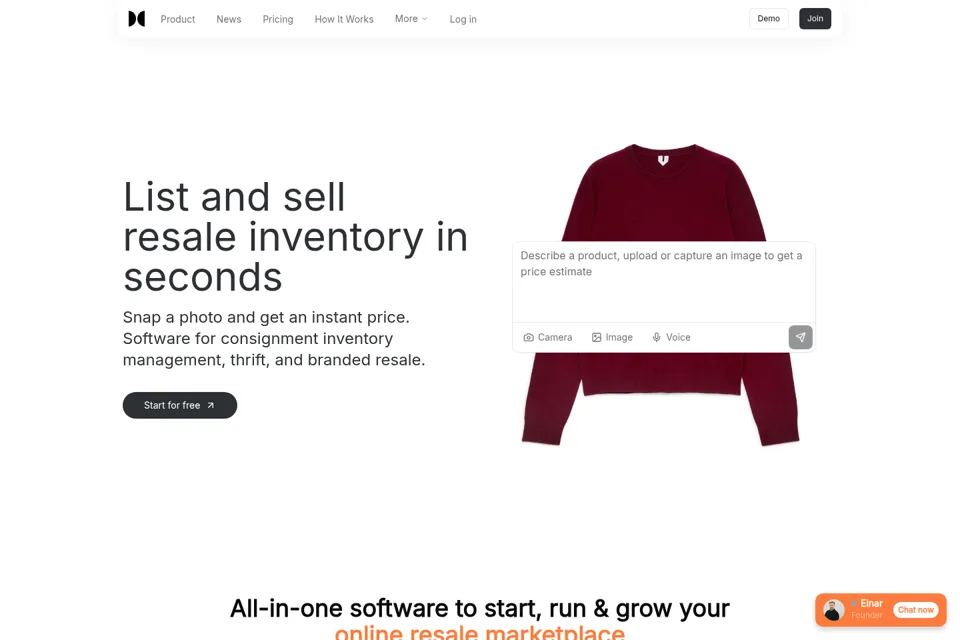 Landing page preview