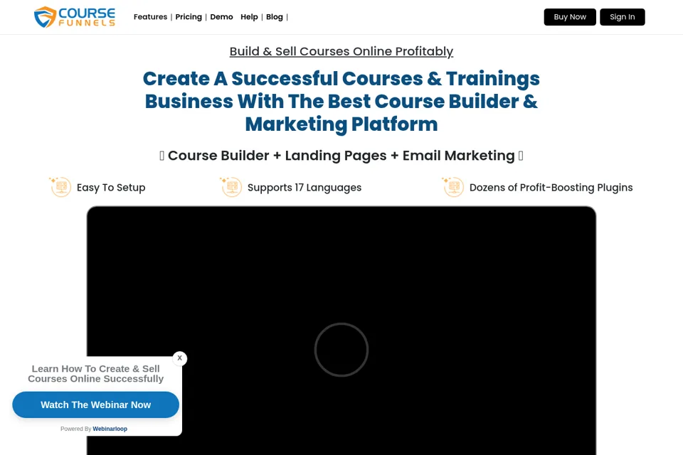 Landing page preview