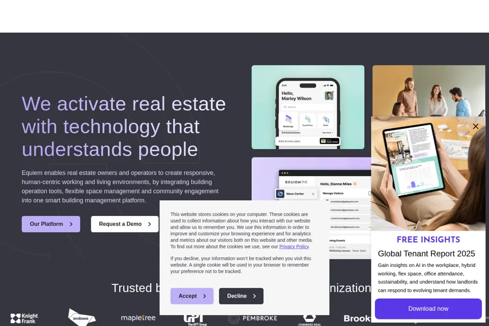 Landing page preview