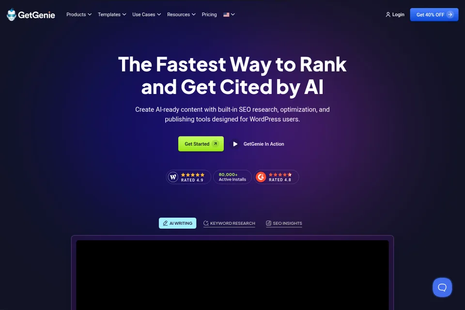 Landing page preview