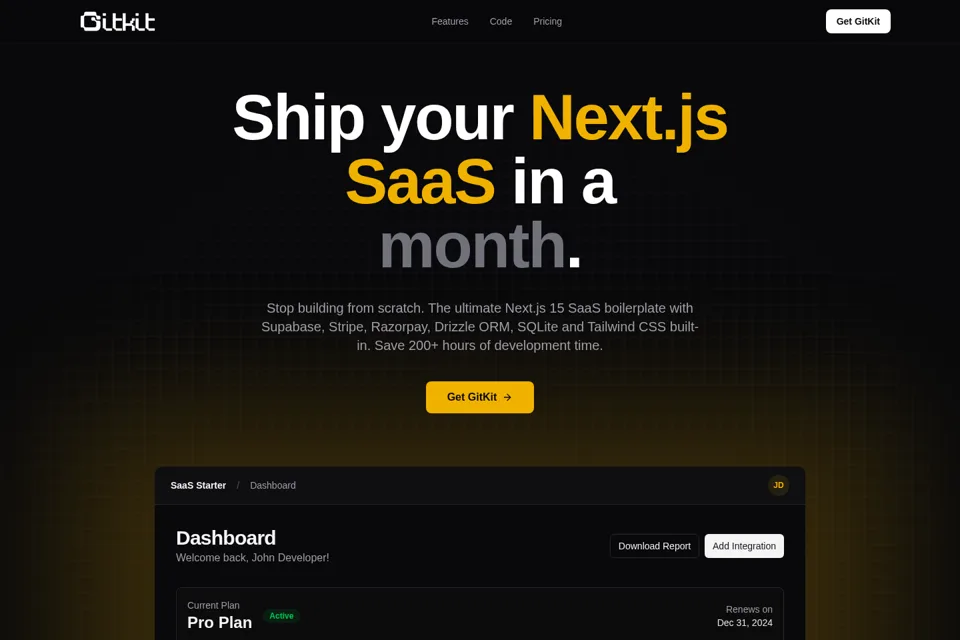 Landing page preview