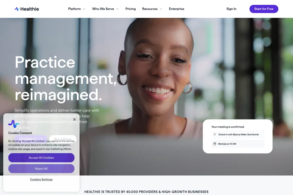 Landing page preview