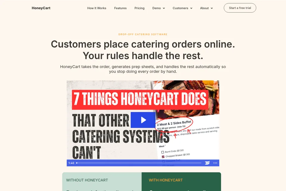 Landing page preview