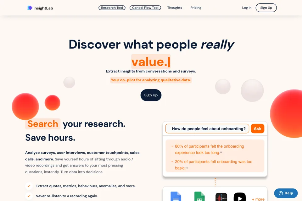 Landing page preview