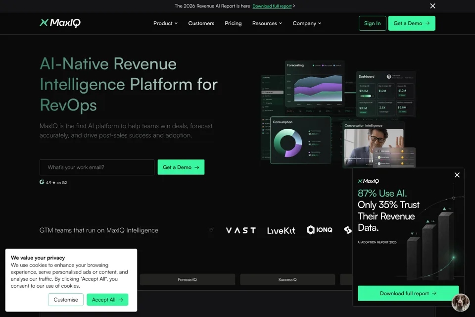 Landing page preview