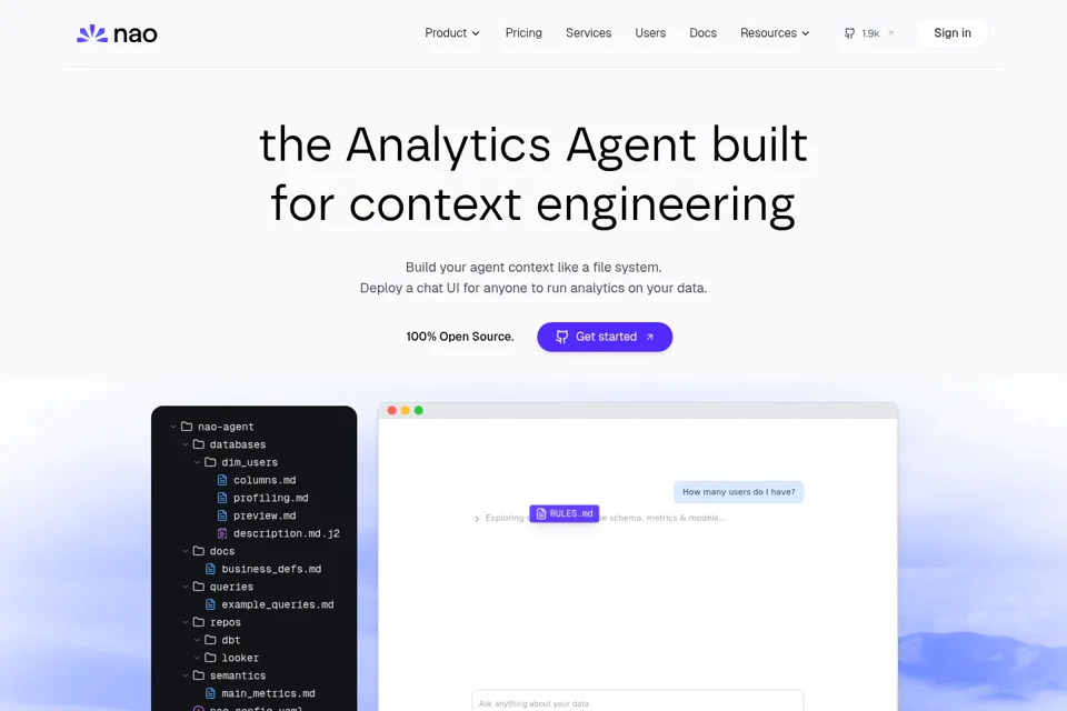 Landing page preview