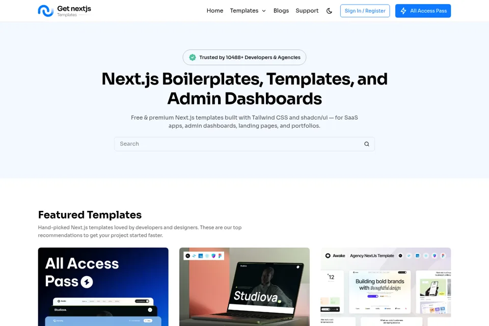 Landing page preview