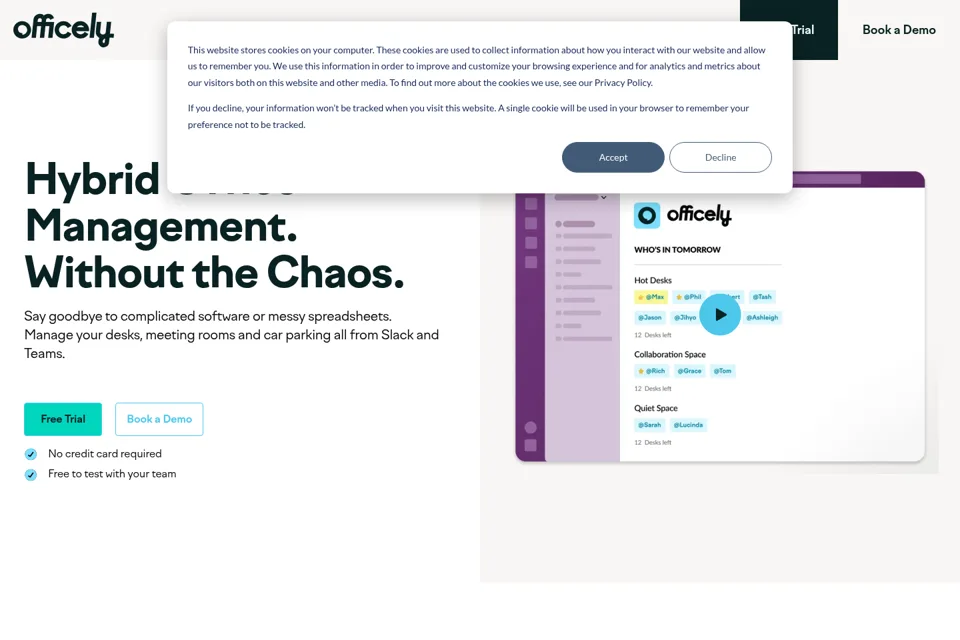 Landing page preview