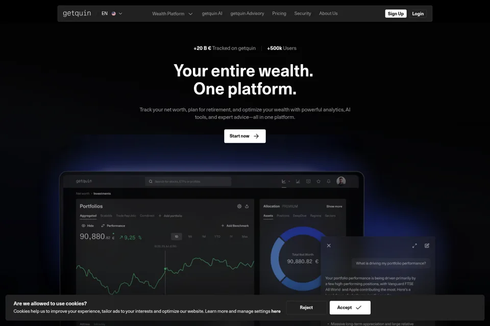 Landing page preview