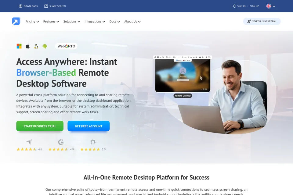 Landing page preview