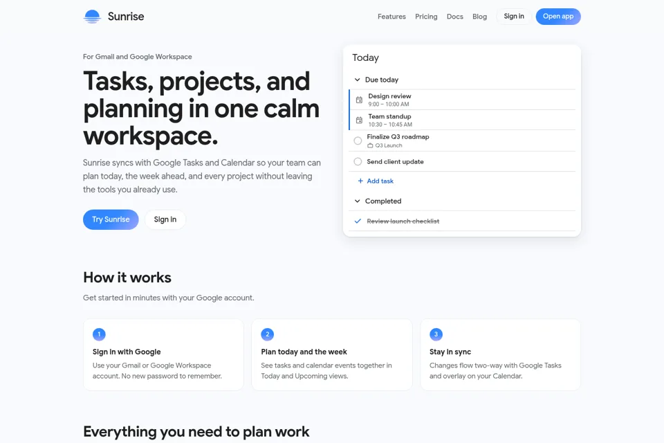 Landing page preview