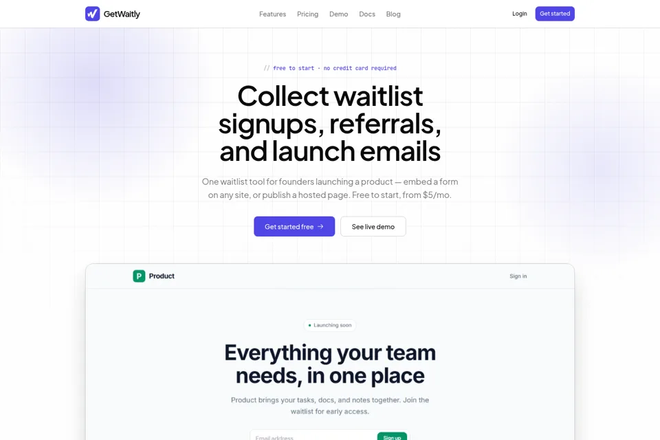 Landing page preview