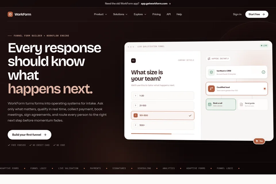 Landing page preview
