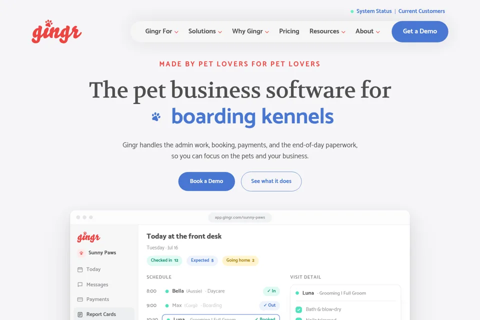 Landing page preview