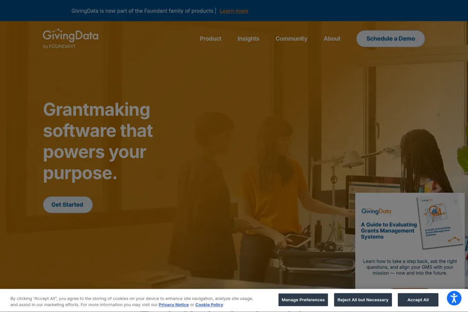 Landing page preview
