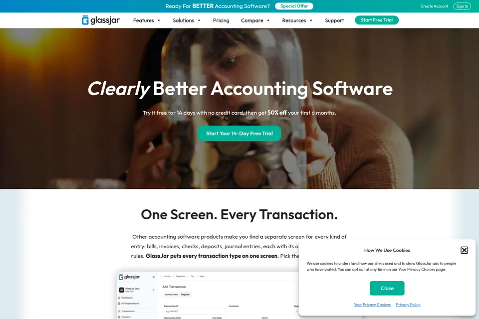 Landing page preview