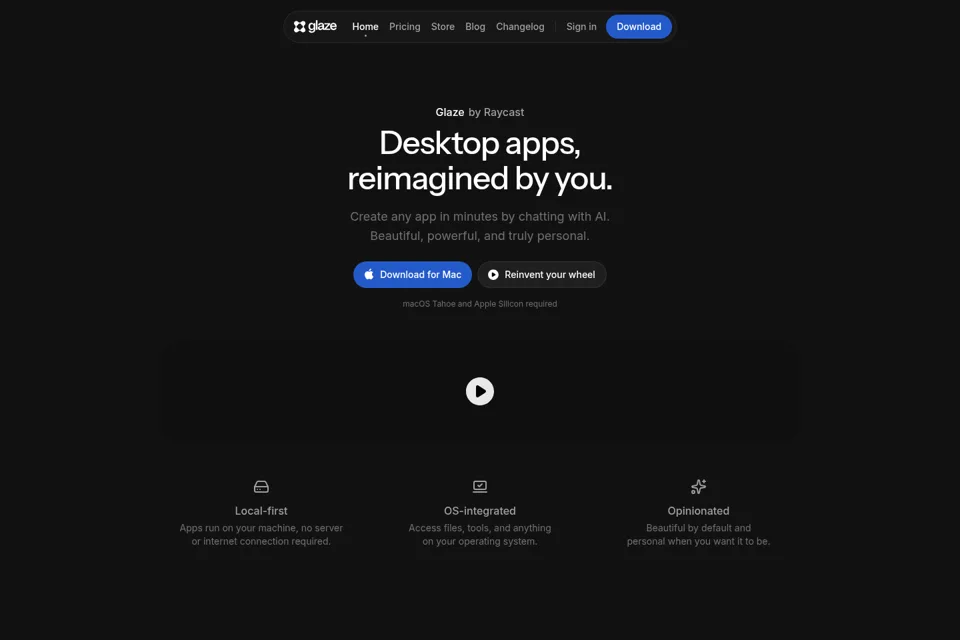 Landing page preview