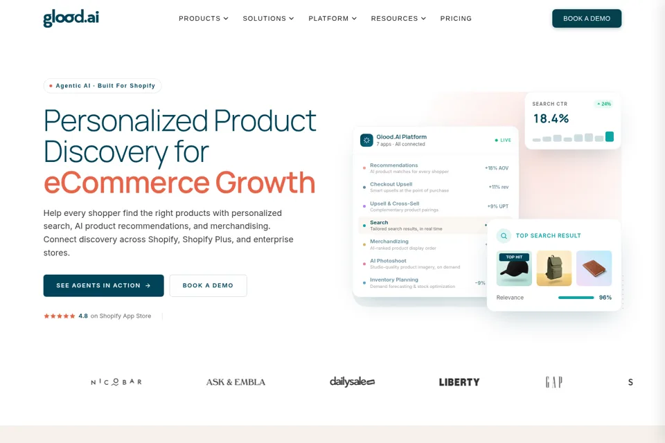 Landing page preview