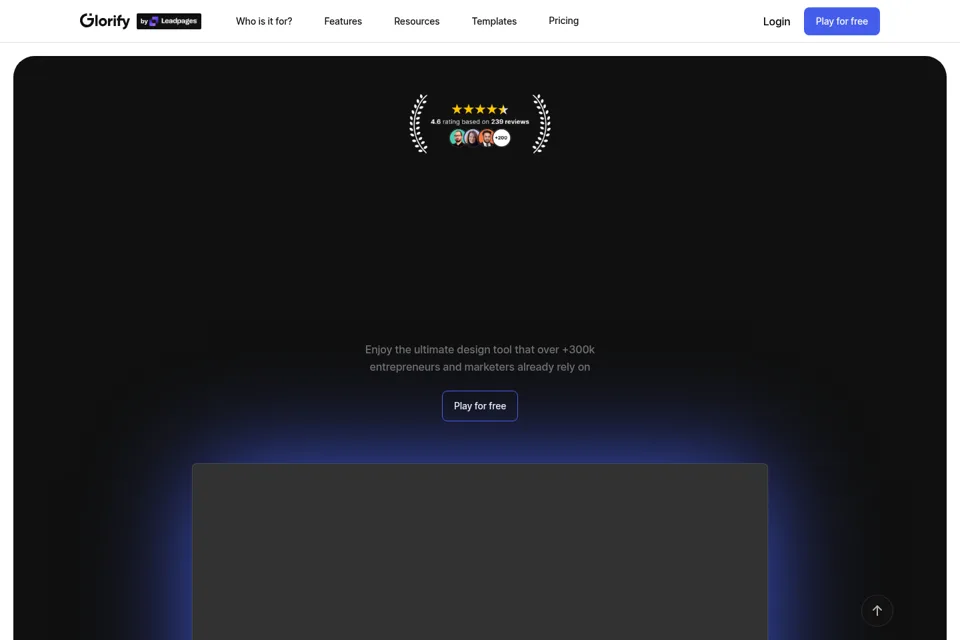 Landing page preview