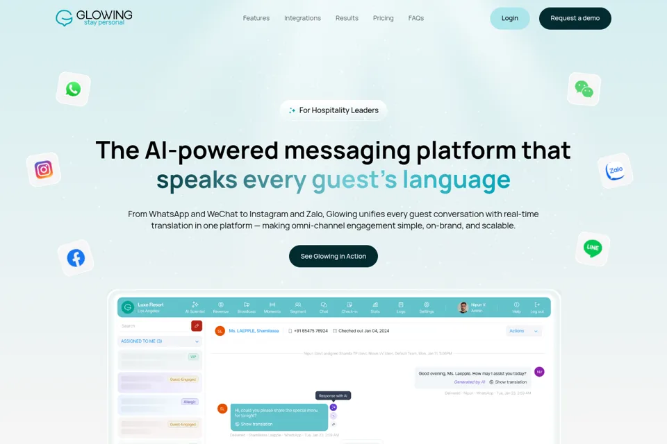 Landing page preview