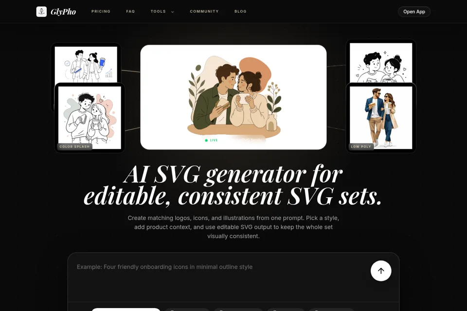 Landing page preview