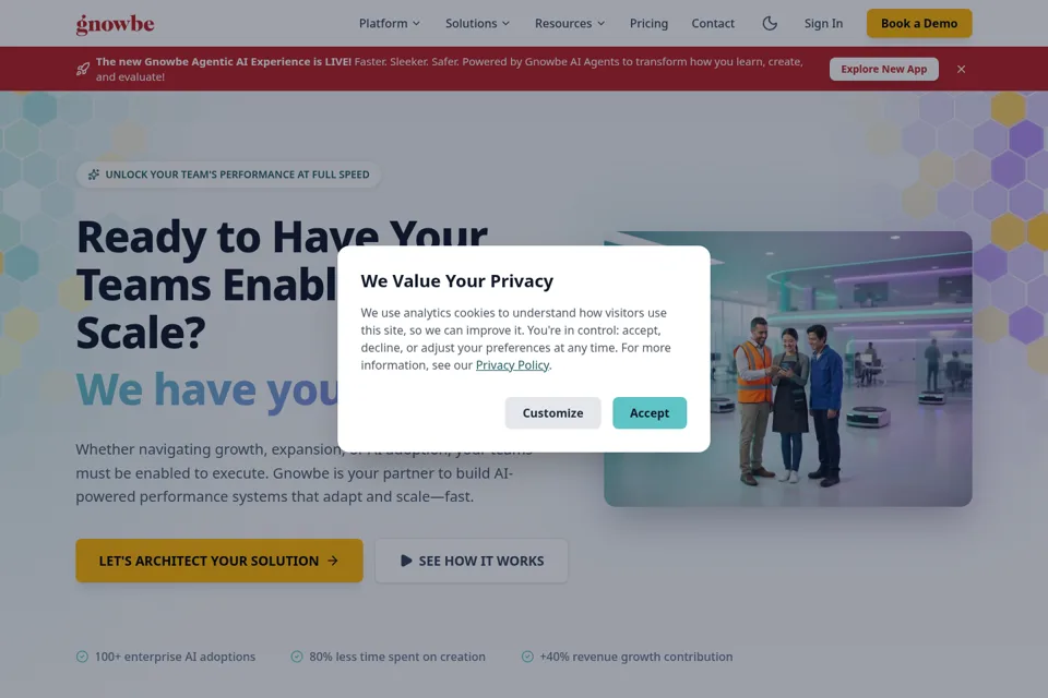 Landing page preview