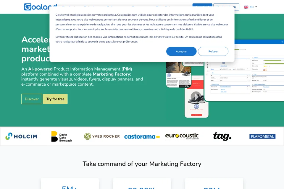 Landing page preview