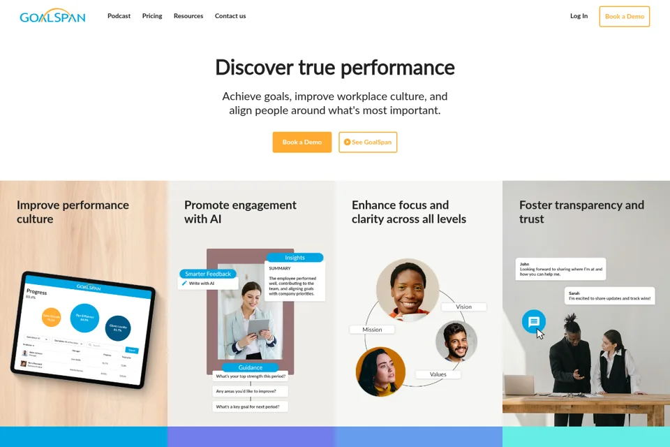 Landing page preview