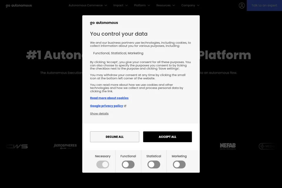 Landing page preview
