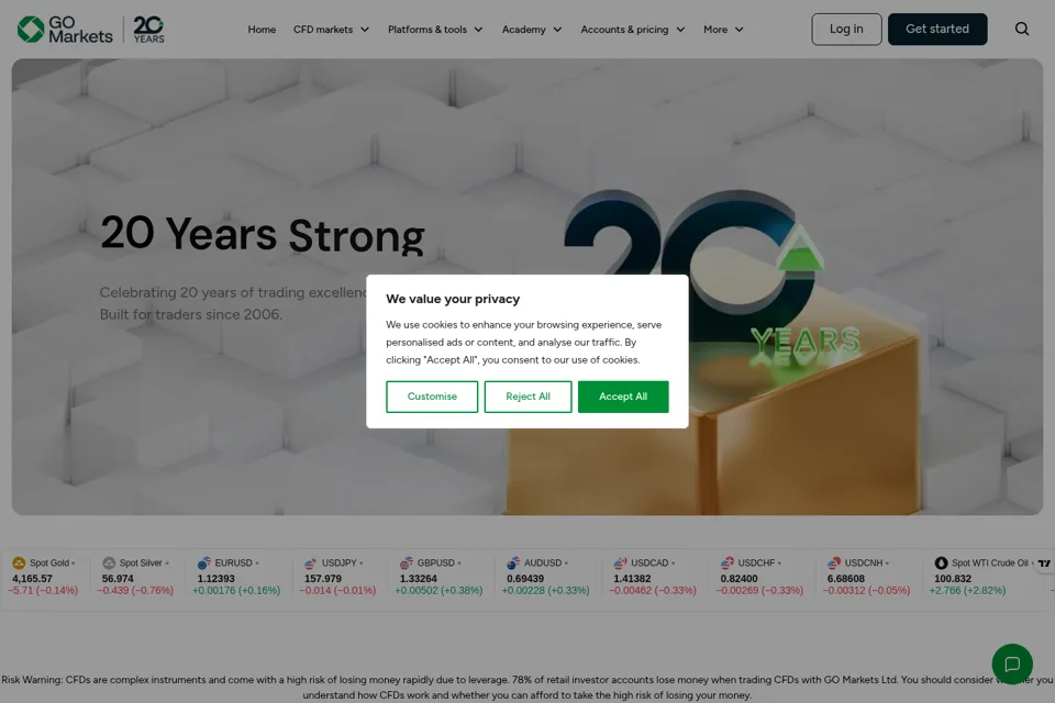 Landing page preview