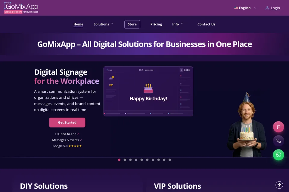 Landing page preview