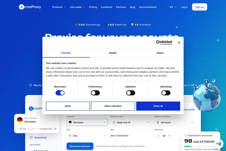 Landing page preview