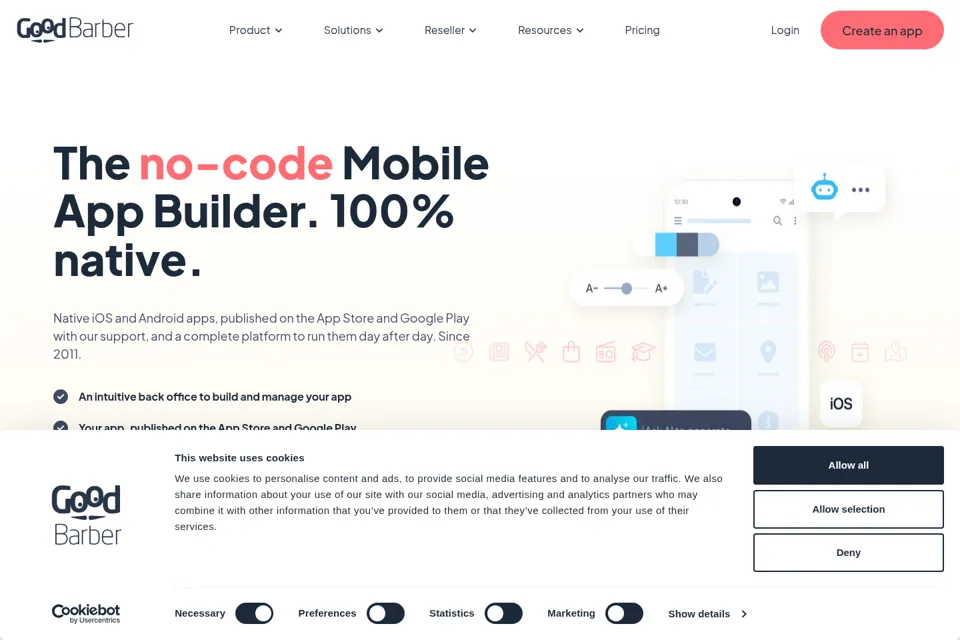 Landing page preview