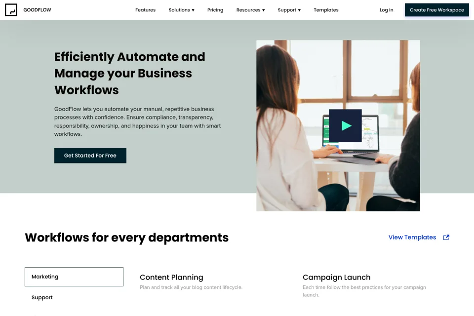 Landing page preview
