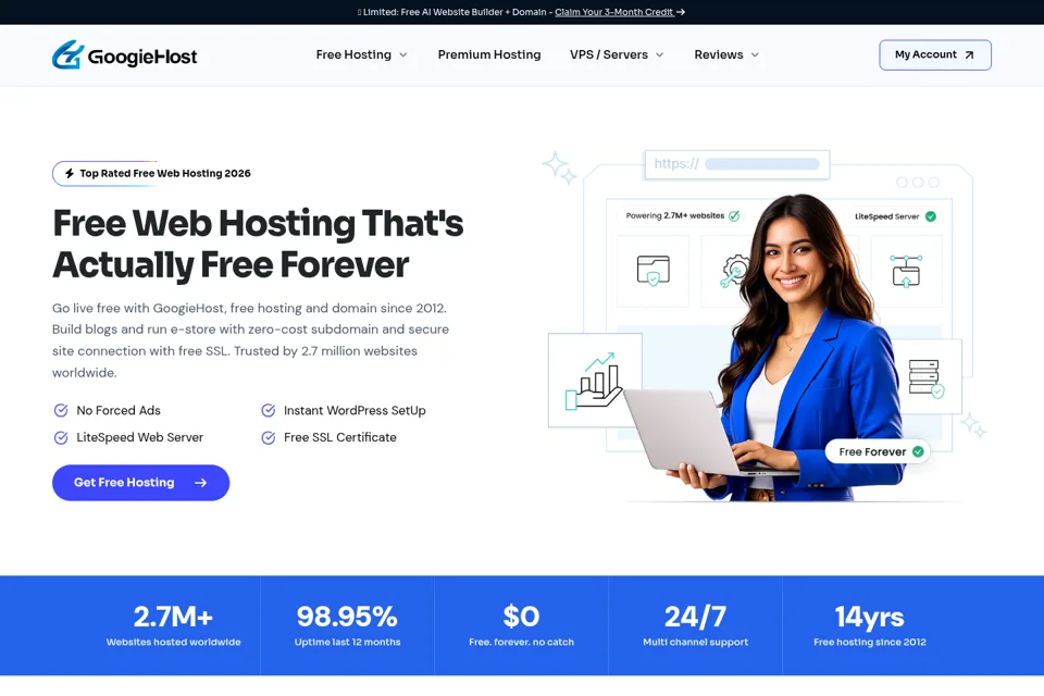 Landing page preview