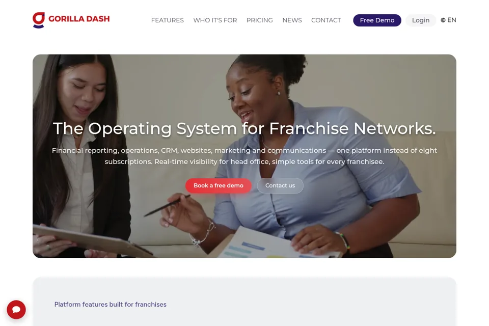 Landing page preview