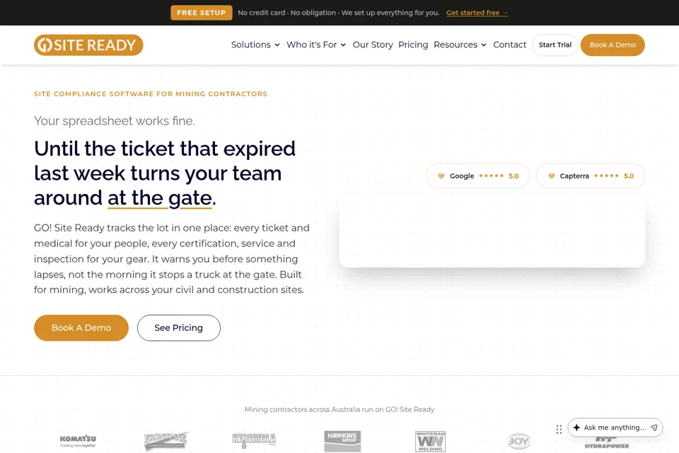 Landing page preview