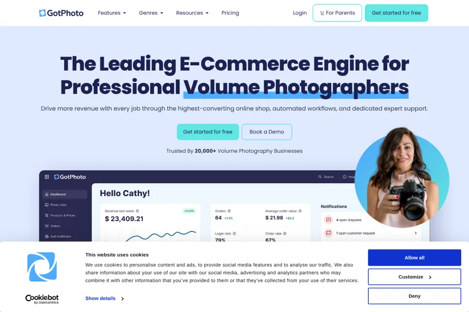 Landing page preview