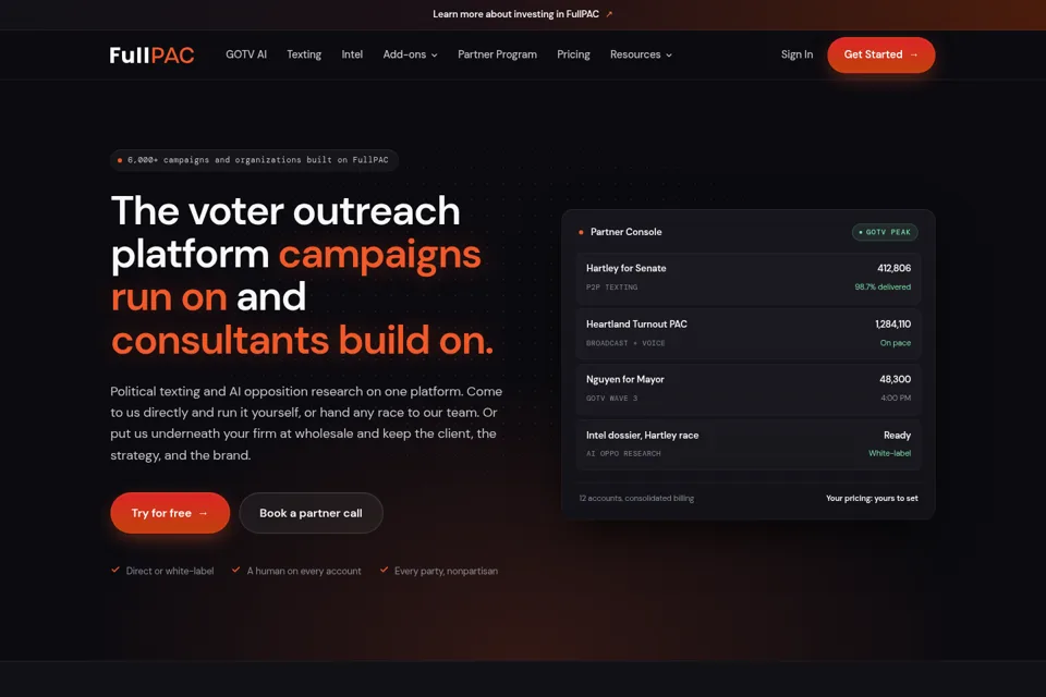 Landing page preview