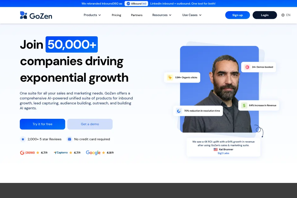 Landing page preview