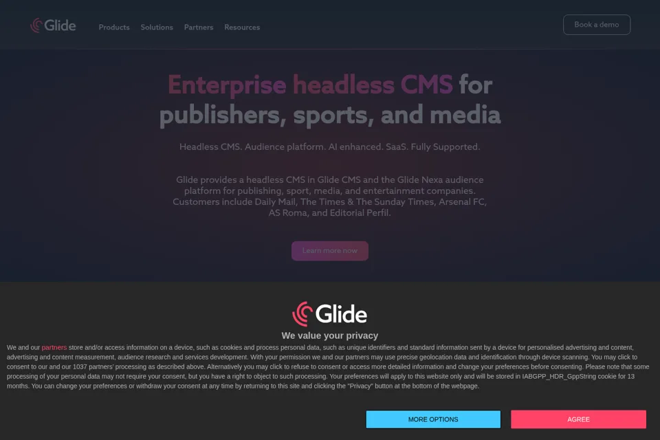 Landing page preview