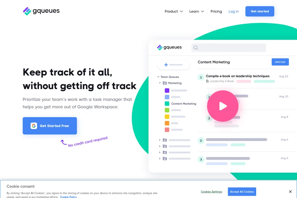 Landing page preview