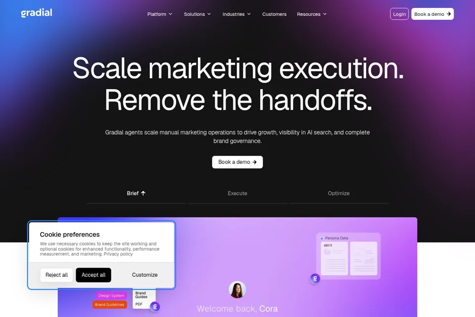 Landing page preview