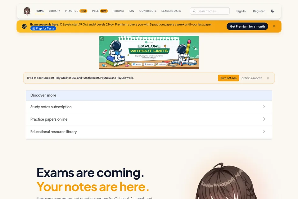 Landing page preview