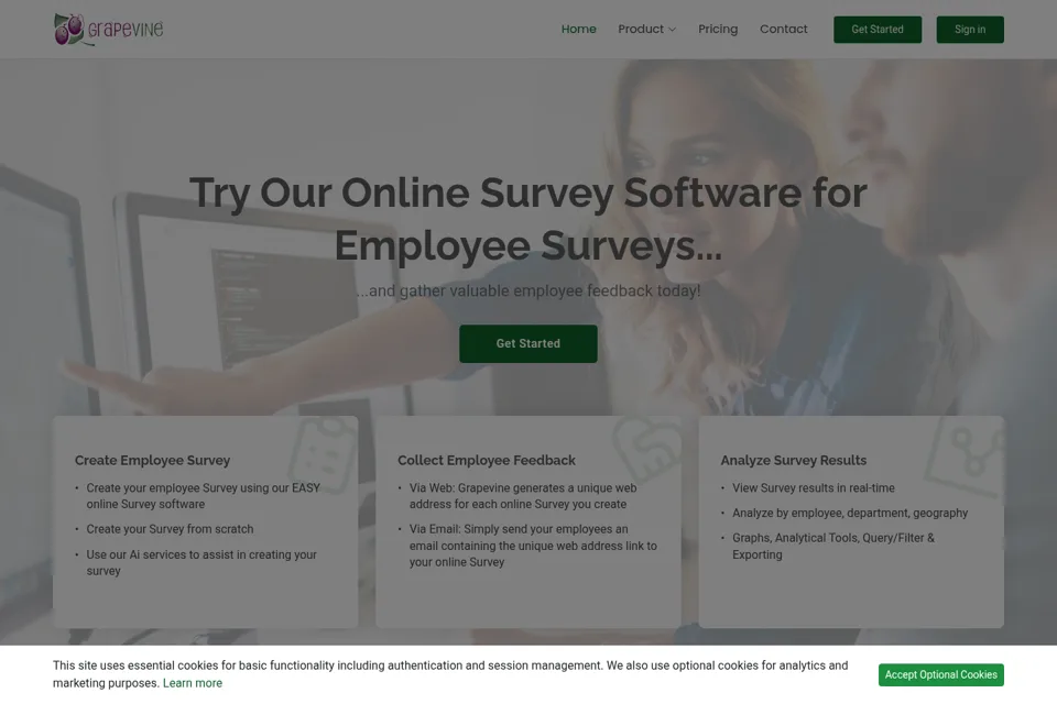 Landing page preview