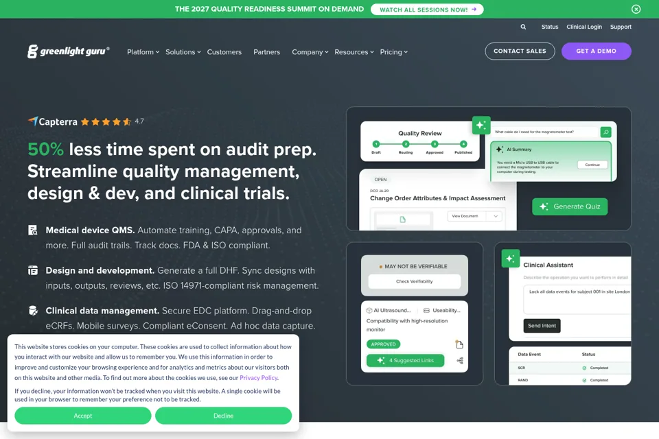 Landing page preview