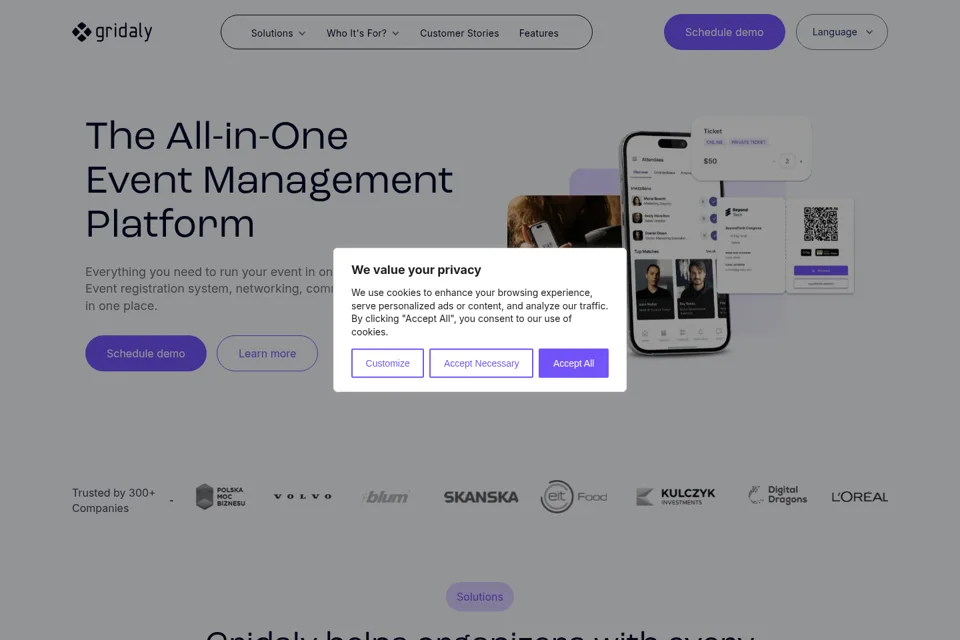 Landing page preview